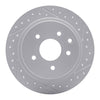 R1 Concepts 2002-2025 Nissan Altima Rear Right Drilled & Slotted Geoperformance Rotor