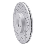 Dynamic Friction 2003-2023 Infiniti Q40 Front Left Drilled & Slotted Geoperformance Rotor by Dynamic Friction Company 830-67052L