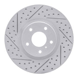 Dynamic Friction 2003-2023 Infiniti Q40 Front Left Drilled & Slotted Geoperformance Rotor by Dynamic Friction Company 830-67052L