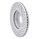 Dynamic Friction 2003-2023 Infiniti Q40 Front Left Drilled & Slotted Geoperformance Rotor by Dynamic Friction Company 830-67052L