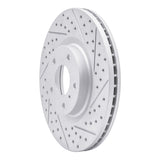 Dynamic Friction 2003-2023 Infiniti FX35 Front Right Drilled & Slotted Geoperformance Rotor by Dynamic Friction Company 830-67052R