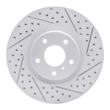 Dynamic Friction 2003-2023 Infiniti FX35 Front Right Drilled & Slotted Geoperformance Rotor by Dynamic Friction Company 830-67052R