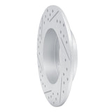 Dynamic Friction 2004-2006 Nissan Sentra Rear Left Drilled & Slotted Geoperformance Rotor by Dynamic Friction Company 830-67053L