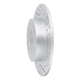 Dynamic Friction 2004-2006 Nissan Sentra Rear Right Drilled & Slotted Geoperformance Rotor by Dynamic Friction Company 830-67053R