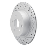 Dynamic Friction 2005-2025 Infiniti EX37 Rear Right Drilled & Slotted Geoperformance Rotor by Dynamic Friction Company 830-67055R
