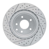 Dynamic Friction 2005-2025 Infiniti EX37 Rear Right Drilled & Slotted Geoperformance Rotor by Dynamic Friction Company 830-67055R