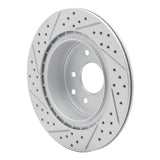 Dynamic Friction 2005-2025 Infiniti EX37 Rear Right Drilled & Slotted Geoperformance Rotor by Dynamic Friction Company 830-67055R