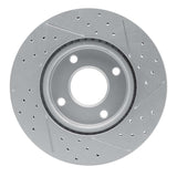 Dynamic Friction 2007-2014 Nissan Sentra Front Left Drilled & Slotted Geoperformance Rotor by Dynamic Friction Company 830-67056L