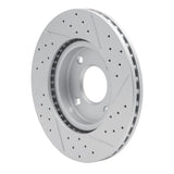 Dynamic Friction 2007-2014 Nissan Sentra Front Left Drilled & Slotted Geoperformance Rotor by Dynamic Friction Company 830-67056L