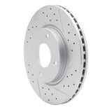 Dynamic Friction 2007-2014 Nissan Sentra Front Right Drilled & Slotted Geoperformance Rotor by Dynamic Friction Company 830-67056R