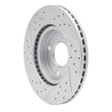 Dynamic Friction 2007-2014 Nissan Sentra Front Right Drilled & Slotted Geoperformance Rotor by Dynamic Friction Company 830-67056R