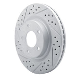 Dynamic Friction 2007-2013 Nissan Altima Front Left Drilled & Slotted Geoperformance Rotor by Dynamic Friction Company 830-67057L