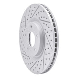 Dynamic Friction 2007-2017 Nissan Sentra Front Left Drilled & Slotted Geoperformance Rotor by Dynamic Friction Company 830-67059L