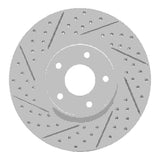 Dynamic Friction 2007-2017 Nissan Sentra Front Left Drilled & Slotted Geoperformance Rotor by Dynamic Friction Company 830-67059L
