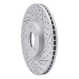 Dynamic Friction 2007-2017 Nissan Sentra Front Right Drilled & Slotted Geoperformance Rotor by Dynamic Friction Company 830-67059R