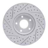 Dynamic Friction 2007-2017 Nissan Sentra Front Right Drilled & Slotted Geoperformance Rotor by Dynamic Friction Company 830-67059R