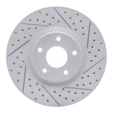 Dynamic Friction 2007-2017 Nissan Sentra Front Right Drilled & Slotted Geoperformance Rotor by Dynamic Friction Company 830-67059R