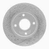 Dynamic Friction 2007-2017 Nissan Versa Front Right Drilled & Slotted Geoperformance Rotor by Dynamic Friction Company 830-67062R