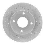 Dynamic Friction 2007-2017 Nissan Versa Front Right Drilled & Slotted Geoperformance Rotor by Dynamic Friction Company 830-67062R
