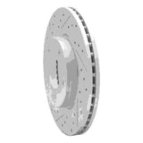 Dynamic Friction 2013-2019 Nissan Sentra Front Left Drilled & Slotted Geoperformance Rotor by Dynamic Friction Company 830-67064L