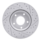 Dynamic Friction 2013-2019 Nissan Sentra Front Left Drilled & Slotted Geoperformance Rotor by Dynamic Friction Company 830-67064L