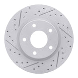 Dynamic Friction 2013-2019 Nissan Sentra Front Left Drilled & Slotted Geoperformance Rotor by Dynamic Friction Company 830-67064L