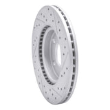 Dynamic Friction 2013-2019 Nissan Sentra Front Left Drilled & Slotted Geoperformance Rotor by Dynamic Friction Company 830-67064L