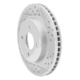 Dynamic Friction 2011-2025 Nissan Versa Front Right Drilled & Slotted Geoperformance Rotor by Dynamic Friction Company 830-67065R