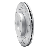 Dynamic Friction 2013-2025 Nissan Altima Front Left Drilled & Slotted Geoperformance Rotor by Dynamic Friction Company 830-67066L