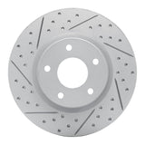 Dynamic Friction 2013-2025 Nissan Altima Front Left Drilled & Slotted Geoperformance Rotor by Dynamic Friction Company 830-67066L