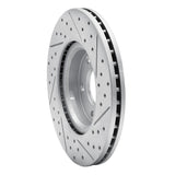 Dynamic Friction 2013-2025 Nissan Altima Front Left Drilled & Slotted Geoperformance Rotor by Dynamic Friction Company 830-67066L