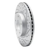 Dynamic Friction 2013-2025 Nissan Altima Front Right Drilled & Slotted Geoperformance Rotor by Dynamic Friction Company 830-67066R