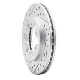 R1 Concepts 1985-1997 Nissan D21 Hardbody Pickup Rwd (4 Cyl Excl HD) Front Left Drill & Slot Geoperf Rotor by R1 Concepts 830-67081L