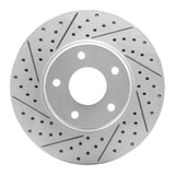 Dynamic Friction 2002-2017 Infiniti Q45 Front Left Drilled & Slotted Geoperformance Rotor by Dynamic Friction Company 830-67087L