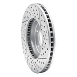 Dynamic Friction 2002-2017 Infiniti Q45 Front Left Drilled & Slotted Geoperformance Rotor by Dynamic Friction Company 830-67087L