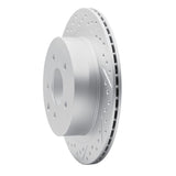 Dynamic Friction 2002-2025 Infiniti G35 Rear Left Drilled & Slotted Geoperformance Rotor by Dynamic Friction Company 830-67088L