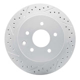 Dynamic Friction 2002-2025 Infiniti G35 Rear Left Drilled & Slotted Geoperformance Rotor by Dynamic Friction Company 830-67088L
