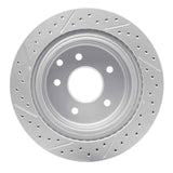 Dynamic Friction 2002-2025 Infiniti G35 Rear Right Drilled & Slotted Geoperformance Rotor by Dynamic Friction Company 830-67088R