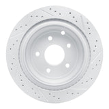 Dynamic Friction 2003-2024 Infiniti Jx35 Rear Left Drilled & Slotted Geoperformance Rotor by Dynamic Friction Company 830-67089L