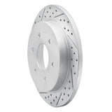 Dynamic Friction 2004-2015 Infiniti Qx56 Rear Left Drilled & Slotted Geoperformance Rotor by Dynamic Friction Company 830-67090L