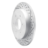 Dynamic Friction 2004-2015 Infiniti Qx56 Rear Right Drilled & Slotted Geoperformance Rotor by Dynamic Friction Company 830-67090R