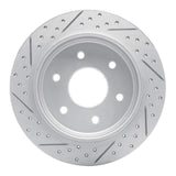 Dynamic Friction 2004-2015 Infiniti Qx56 Rear Right Drilled & Slotted Geoperformance Rotor by Dynamic Friction Company 830-67090R