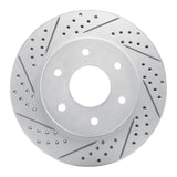 Dynamic Friction 2004-2005 Infiniti Qx56 Front Left Drilled & Slotted Geoperformance Rotor by Dynamic Friction Company 830-67091L