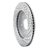 Dynamic Friction 2004-2005 Infiniti Qx56 Front Left Drilled & Slotted Geoperformance Rotor by Dynamic Friction Company 830-67091L