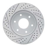 Dynamic Friction 2004-2005 Infiniti Qx56 Front Right Drilled & Slotted Geoperformance Rotor by Dynamic Friction Company 830-67091R