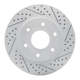 Dynamic Friction 2004-2005 Infiniti Qx56 Front Right Drilled & Slotted Geoperformance Rotor by Dynamic Friction Company 830-67091R
