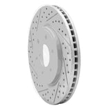 Dynamic Friction 2005-2025 Nissan Frontier Front Left Drilled & Slotted Geoperformance Rotor by Dynamic Friction Company 830-67092L