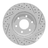Dynamic Friction 2005-2025 Nissan Frontier Front Left Drilled & Slotted Geoperformance Rotor by Dynamic Friction Company 830-67092L