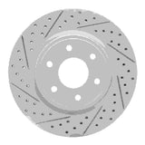 Dynamic Friction 2005-2025 Nissan Frontier Front Left Drilled & Slotted Geoperformance Rotor by Dynamic Friction Company 830-67092L