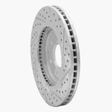Dynamic Friction 2005-2025 Nissan Frontier Front Left Drilled & Slotted Geoperformance Rotor by Dynamic Friction Company 830-67092L